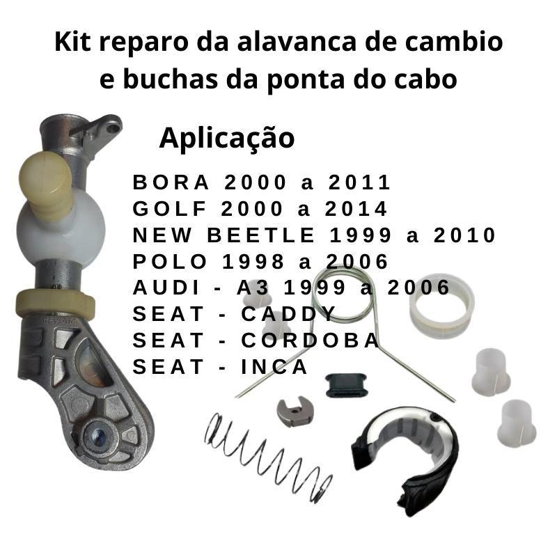 Kit Reparo Alavanca De Câmbio E Buchas Do Cabo Golf 2000 A 2014
